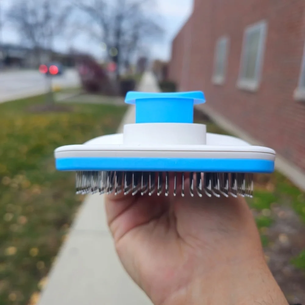 Blue Grooming Brush for cat